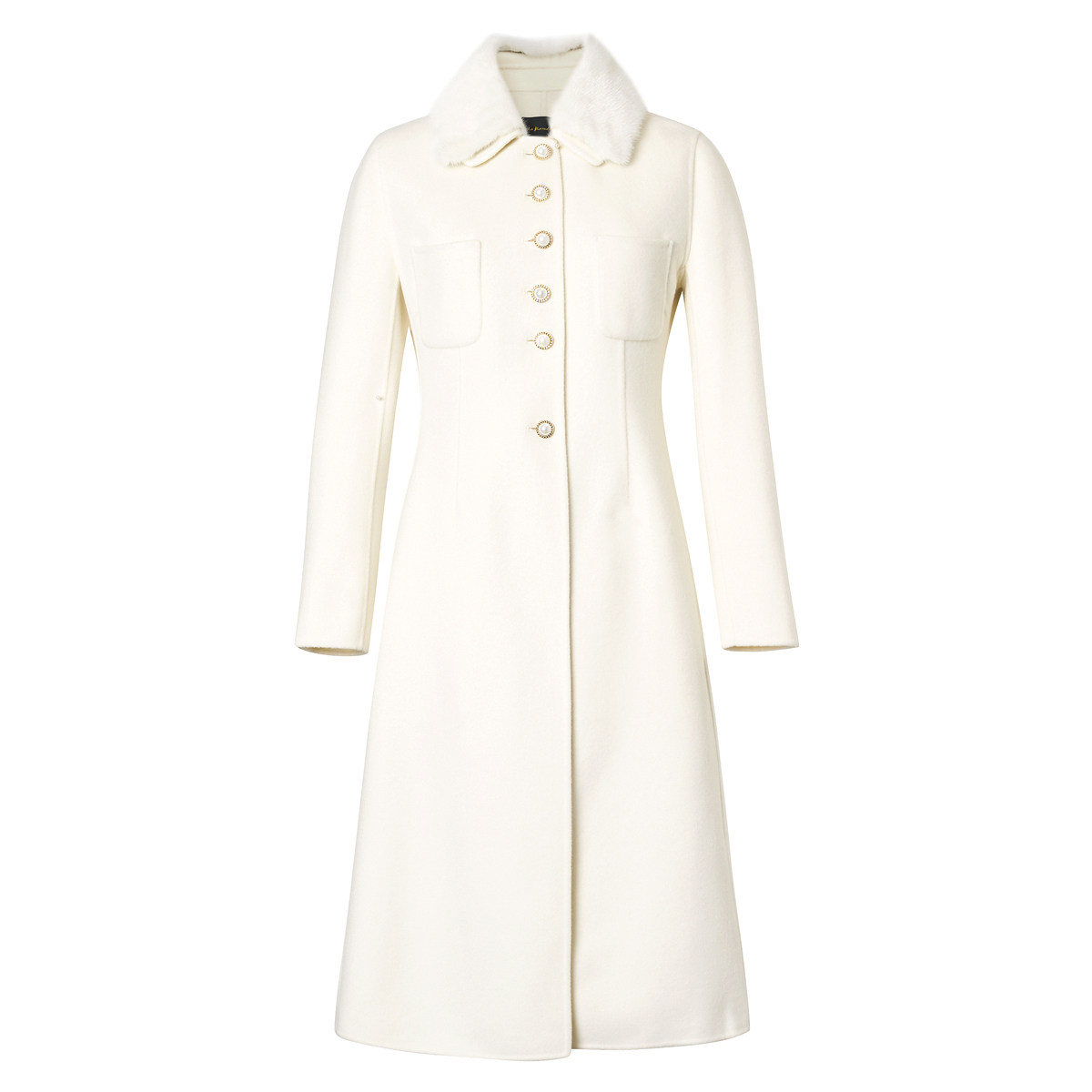 La Koradior拉珂蒂秋修身通勤时尚商场同款气质过膝毛呢大衣女,淘宝优惠券,粉丝福利购,淘宝优惠卷