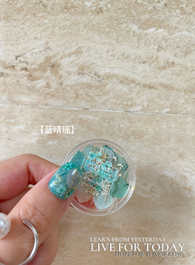 新款ins风日系blc同款油画干花瓣美甲小花朵郁金香DIY指甲装饰品