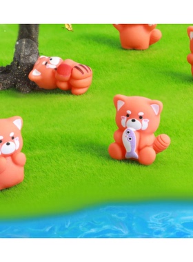 卡通立体公仔diy小熊猫 树脂饰品桌面摆件饰品配件挂件