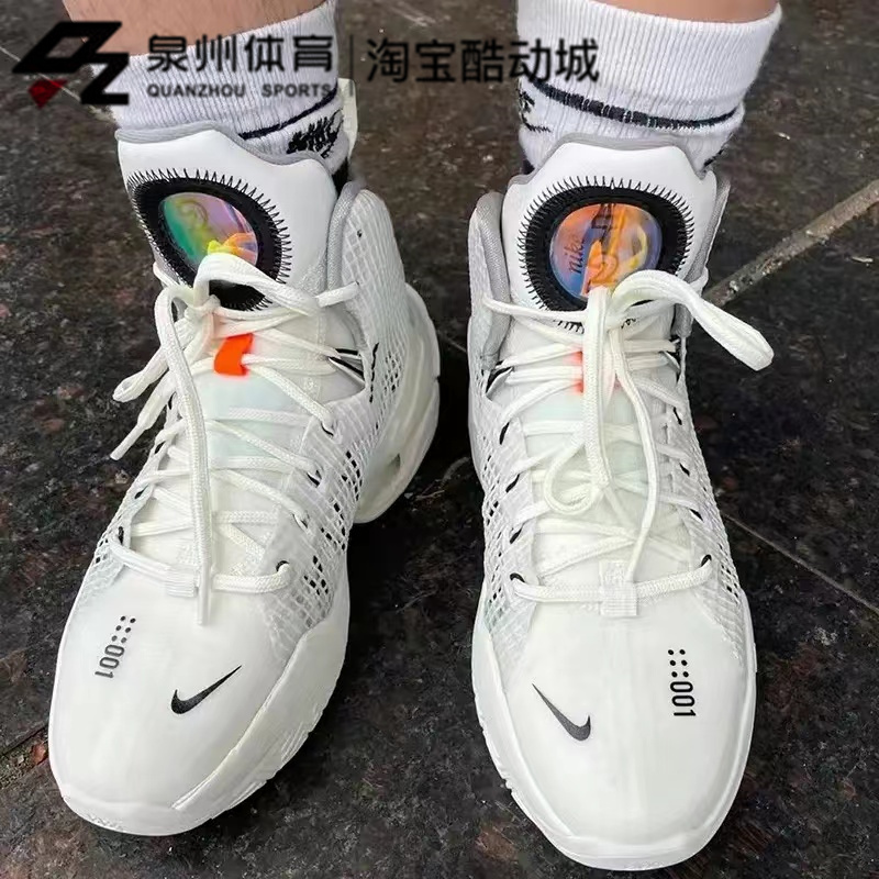 NIKE/耐克男子 AIR ZOOM 缓震透气高帮篮球鞋 DC9039-101-500-002 - 图2