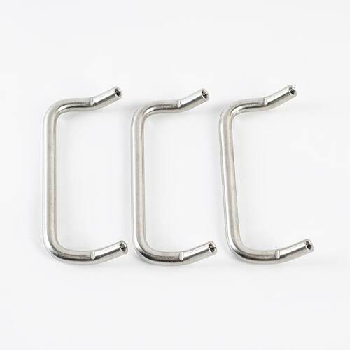 304不锈钢角形拉手实心焊接柜门锅炉电柜门把手U型把手6mm8mm10mm - 图2