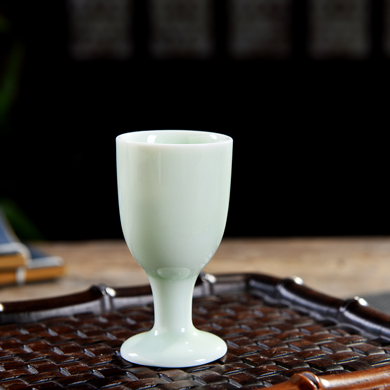 陶瓷白酒杯家用烈酒杯高脚杯黄酒小酒盅创意一口杯敬酒杯仿古套装,淘宝优惠券,粉丝福利购,淘宝优惠卷