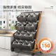 Kitchen basket storage rack floor-standing multi-layer trolley