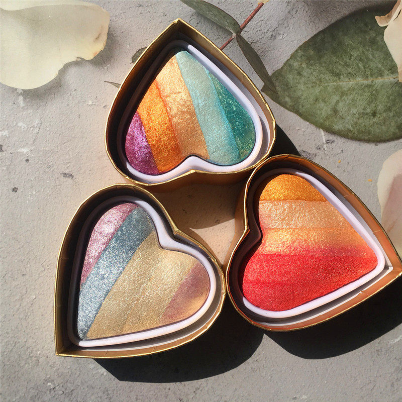 英国makeup revolution爱心心形修容眼影腮红阴影独角兽彩虹高光,淘宝优惠券,粉丝福利购,淘宝优惠卷
