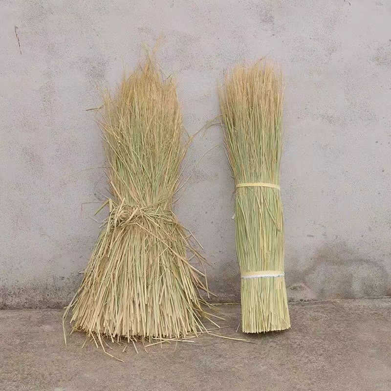 定制天然农家乐稻草帘子装饰复古稻草大棚禅意保温防寒冻稻草绳子 - 图1