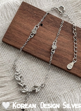 足银99纯银麦穗手链女2025年新款