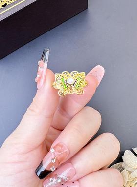 越南沙金珐琅彩轻奢首饰套装