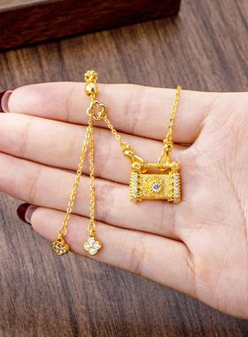 民族风流苏镶钻锁骨链女款