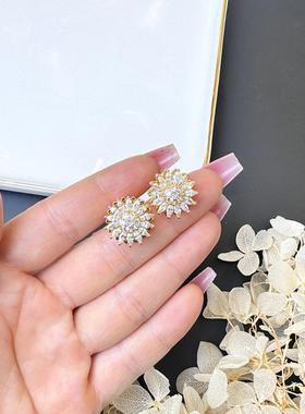 镀18K金太阳花首饰套装