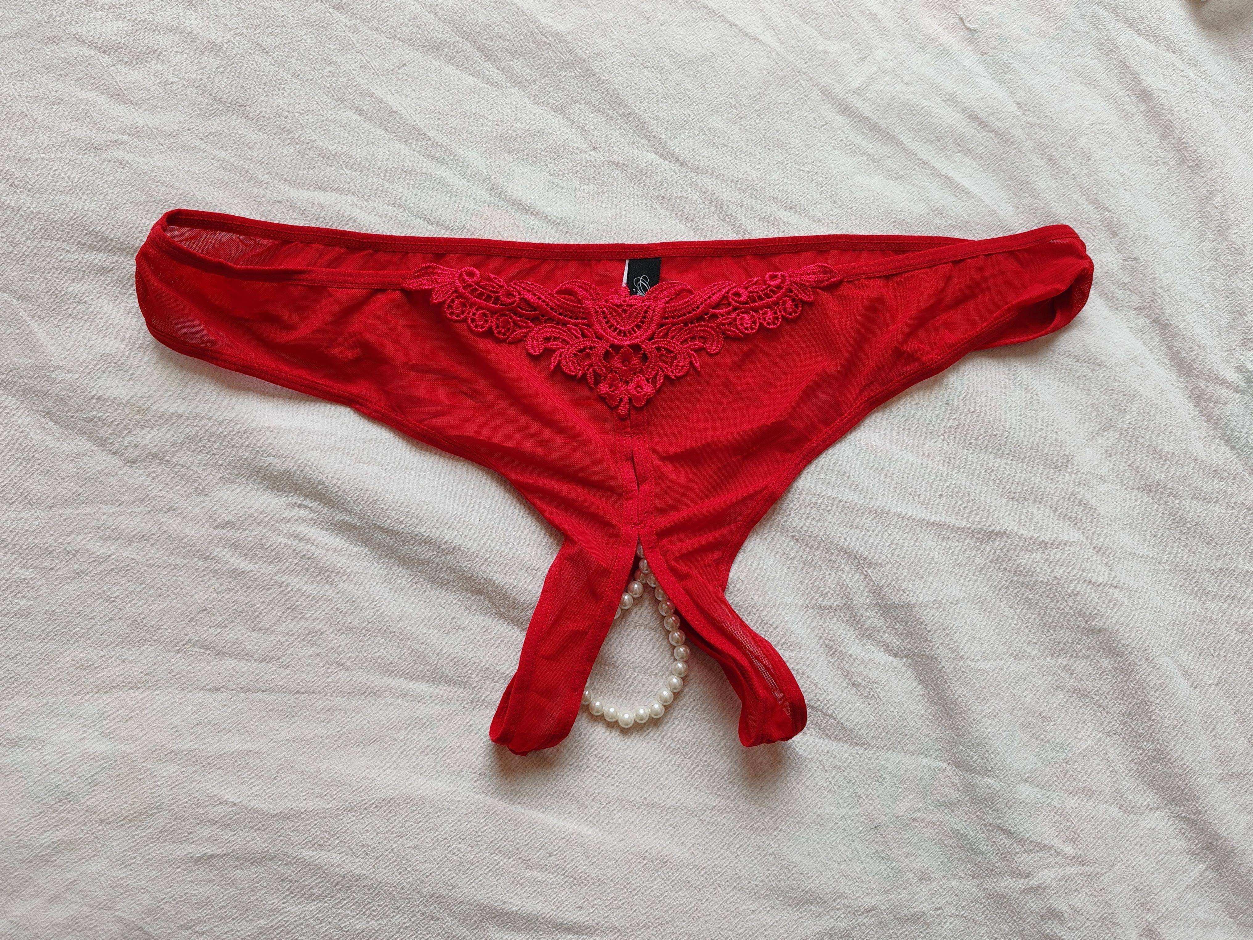 D44-14大码胖mm胖女人丁字裤内裤T裤开裆带珠子200斤300斤欧美,淘宝优惠券,粉丝福利购,淘宝优惠卷