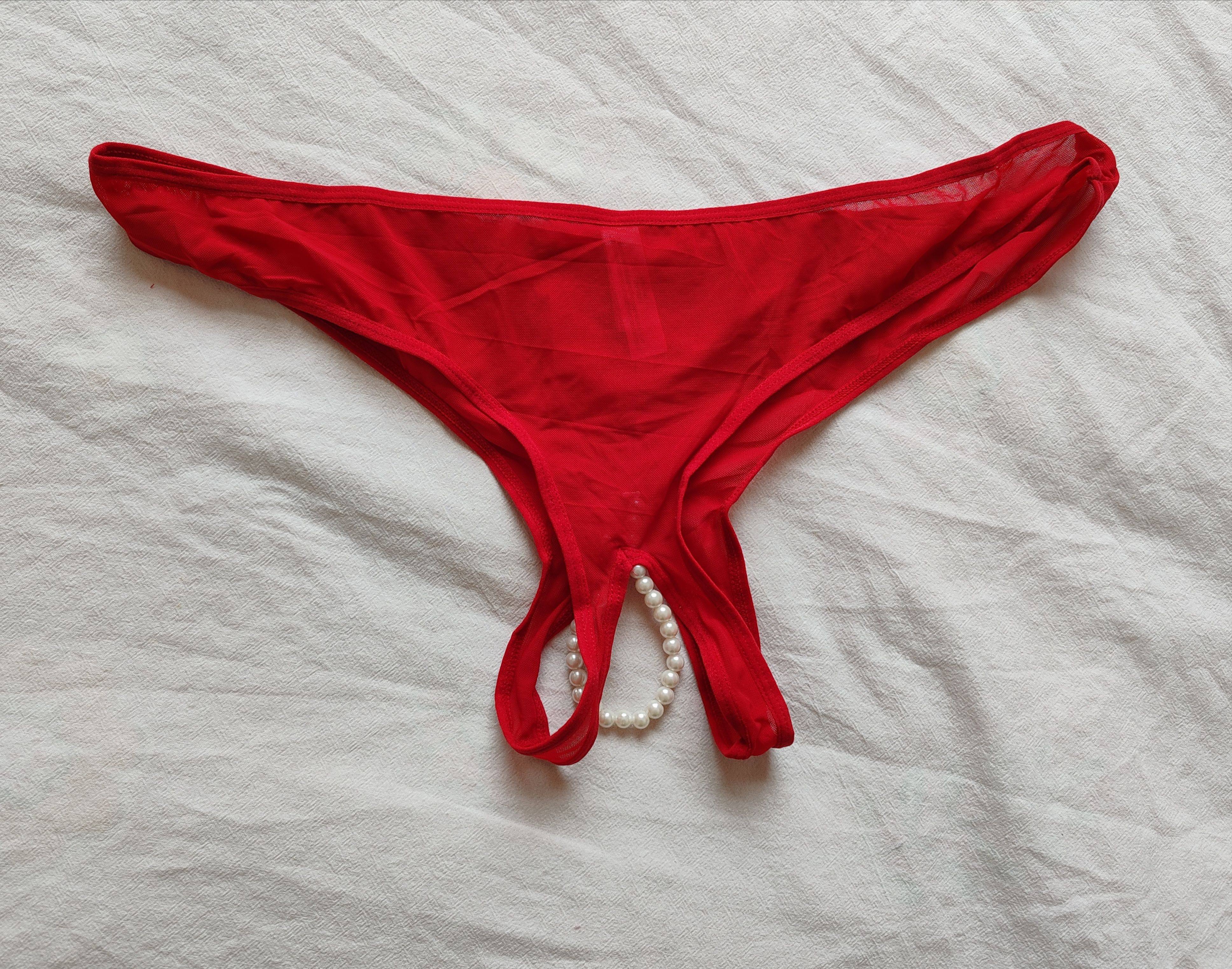 D44-14大码胖mm胖女人丁字裤内裤T裤开裆带珠子200斤300斤欧美,淘宝优惠券,粉丝福利购,淘宝优惠卷