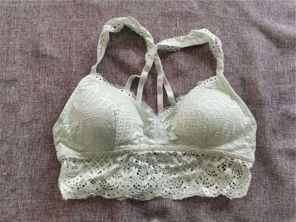 D32-22女美背防凸点bralette棉内里文胸内衣抹胸裹胸少女法师bra_虎窝淘