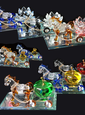 圣诞节礼物马车平安简约车载摆件