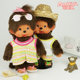 Monchhichi Plaid Surfing Summer Doll Doll