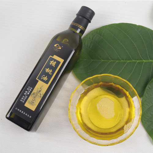 【四皓岭】冷榨山核桃油食用油500ml - 图0