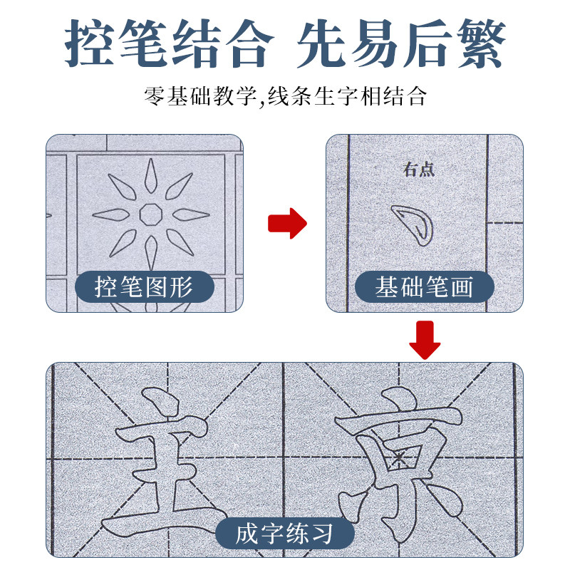 梅林笔庄毛笔字水写布控笔训练书法布套装初学者临摹字帖小学生成人专业级清水练字专用加厚仿宣纸水洗速干布,淘宝优惠券,粉丝福利购,淘宝优惠卷
