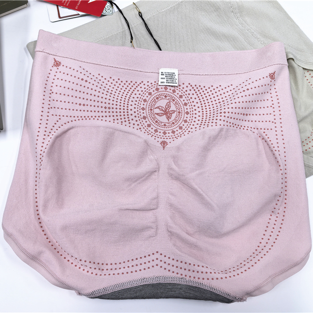 茜木正品暖宫贴磁疗远红外线石墨烯抑菌底裆提臀中高腰女内裤9653 - 图3