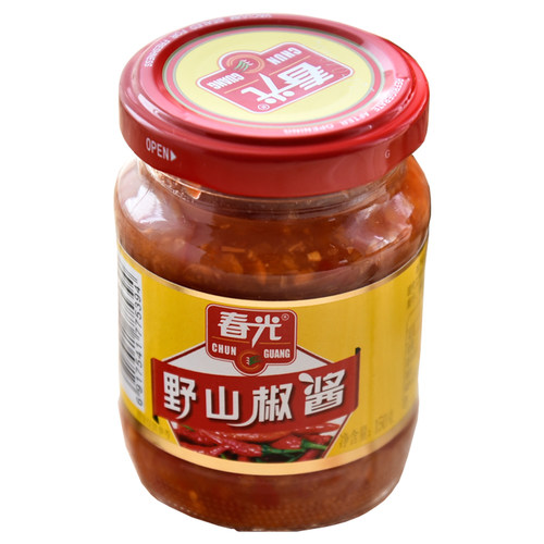 春光食品野山椒酱辣椒酱150g*6瓶装 海南特产拌饭农家自制剁椒酱 - 图3