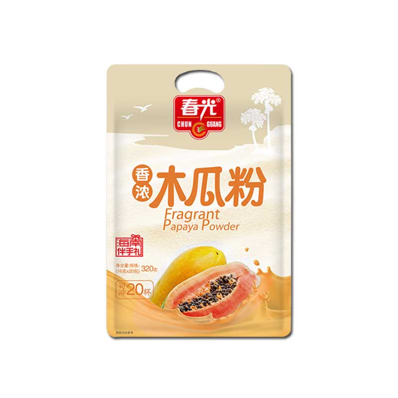 春光海南特产木瓜粉320g*3袋装天然正品速溶早餐粉即饮代餐饮料-图3