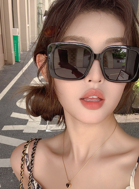 防紫外线黑色大框偏光太阳眼镜女