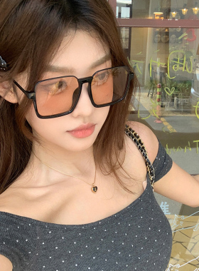 小红书爆款茶色墨镜女高级感