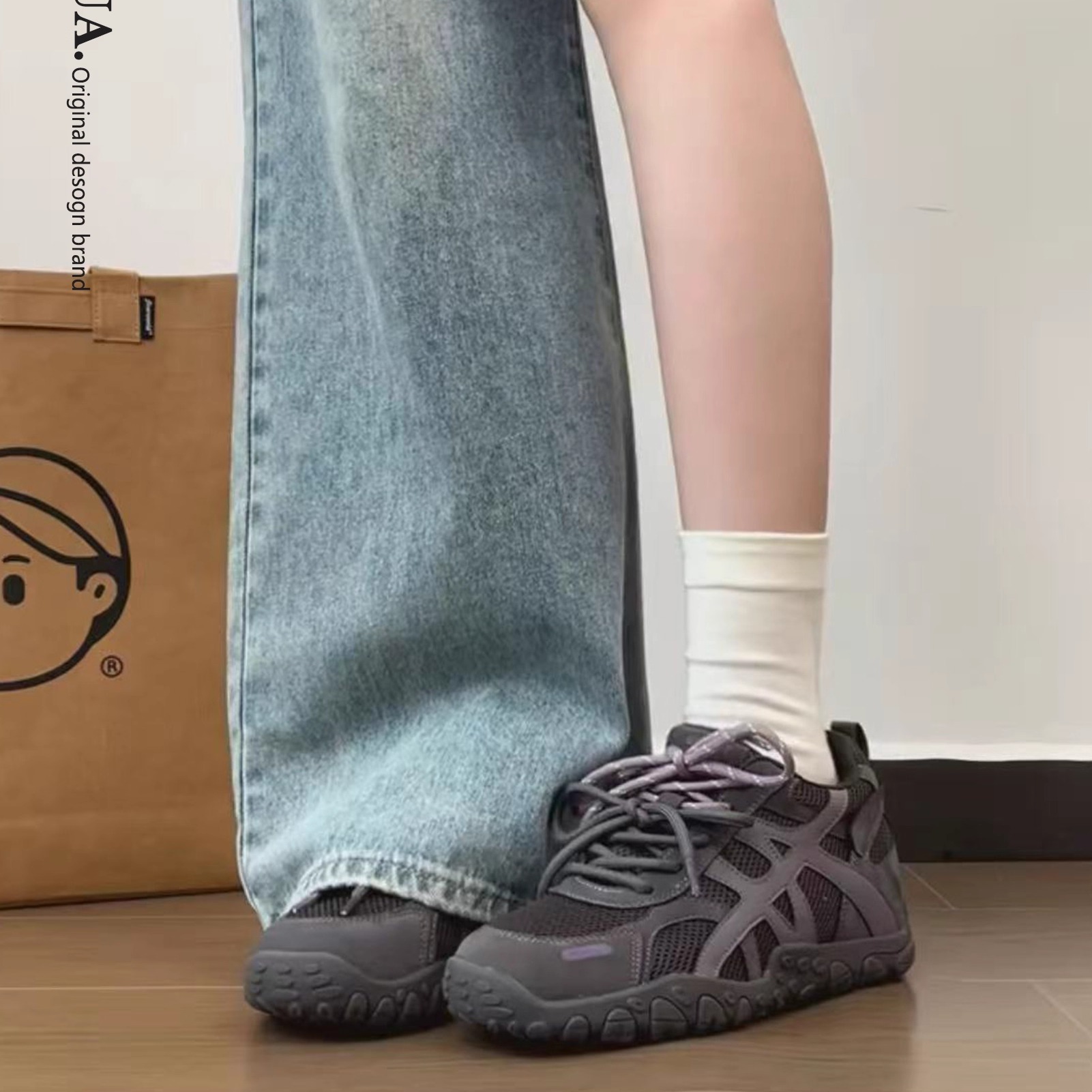 复古厚底德训鞋女款2025秋季新款巨好看软底运动休闲女鞋阿甘鞋子 - 图3