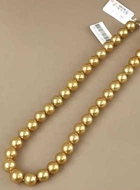 气质金色正圆高级法式强光锁骨链