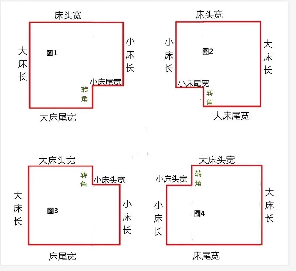 定做蚊帐订制全封闭公主方顶大床拼小床拼接长度拐角特殊尺寸防摔