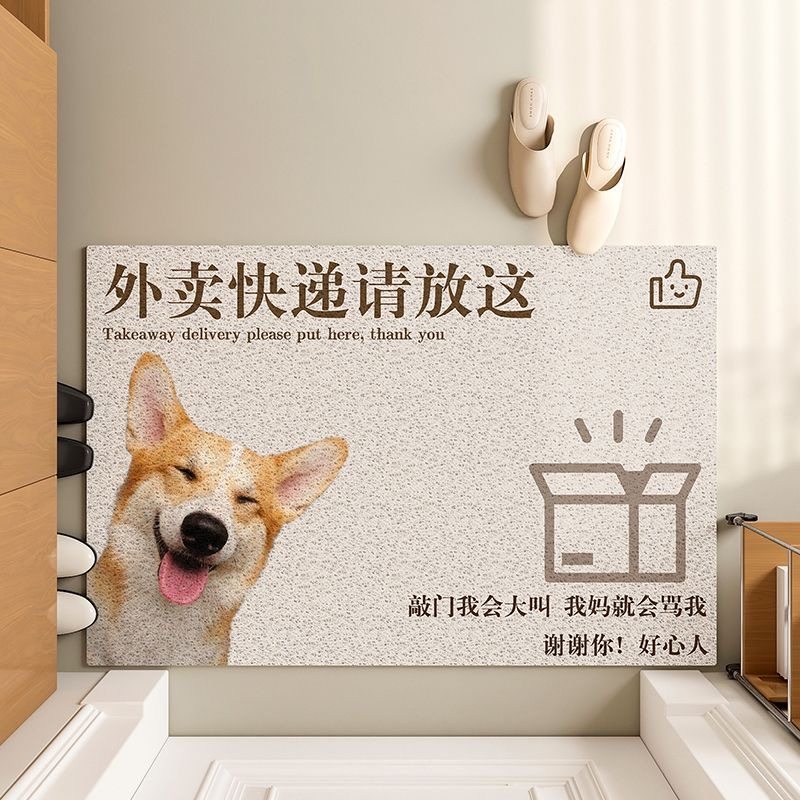 入户门地垫pvc丝圈门垫搞笑进门防滑脚垫玄关耐脏外卖放门口地毯,淘宝优惠券,粉丝福利购,淘宝优惠卷