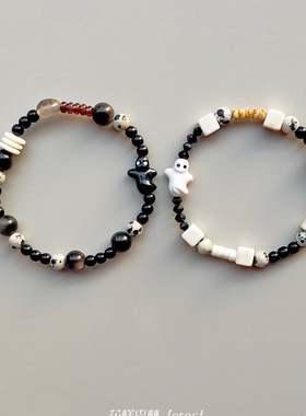 情侣手链设计感秘鲁珠情侣