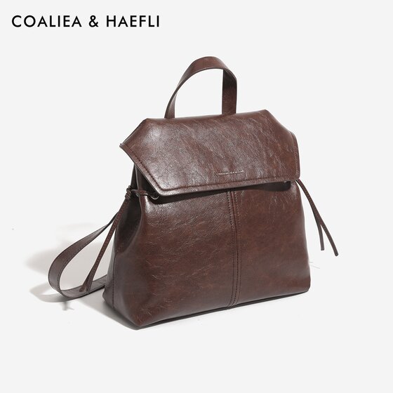 Hong Kong purchasing agent for waxed leather backpack women's knotted backpack