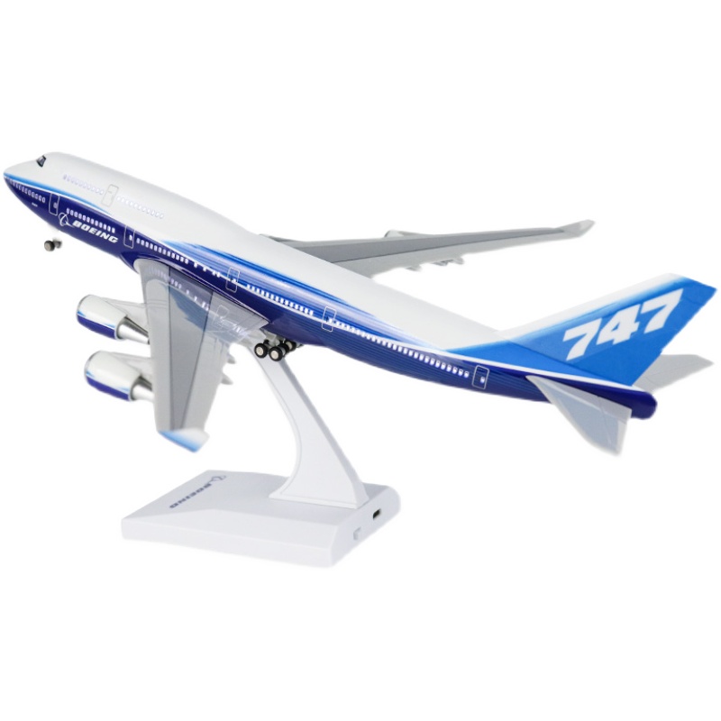 大号带轮灯光飞机模型原型机波音b747仿真拼装航模礼品收藏摆件 - 图3