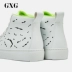 Giày nam GXG Giày nam cao, giày nam Giày đế xuồng nam 2019 mùa thu và đông mới - Giay cao giày sneaker nam chính hãng Giay cao