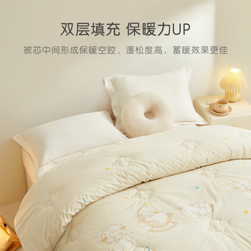 【新品】罗莱儿童A类双层澳洲进口100%羊毛被物理防螨四季被冬被,淘宝优惠券,粉丝福利购,淘宝优惠卷