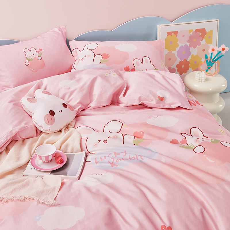 【新品】罗莱儿童春夏全棉卡通床单 罗莱儿童床品套件/四件套/多件套