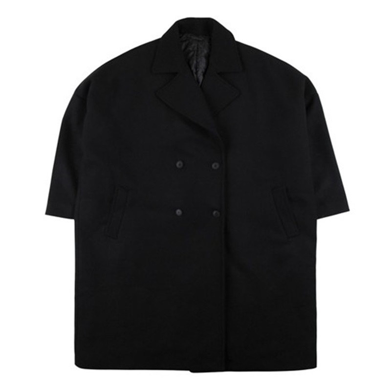 新款冬季毛呢大衣男中长款韩版宽松无羊毛呢子外套男士双排扣落肩,淘宝优惠券,粉丝福利购,淘宝优惠卷