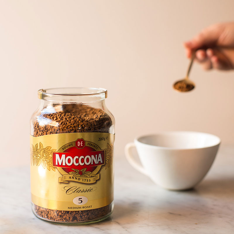 Moccona摩可纳咖啡8号速溶冻干纯黑咖啡美式无蔗糖学生提神咖啡粉
