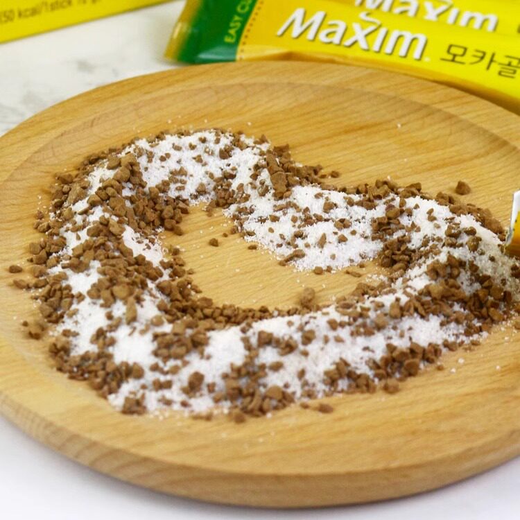 韩国进口Maxim麦馨咖啡速溶摩卡三合一咖啡粉100条装1200g2盒冲饮