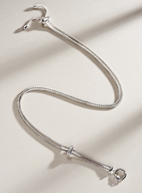 万能链66cm意大利进口链条两个调节扣环可调节链长925银镀金项链