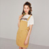 Váy denim nữ 2019 Xuân Mới Sinh viên Hàn Quốc Váy ngắn tay ngắn Váy hè nhỏ tươi - Váy eo cao 	váy body xoắn eo Váy eo cao