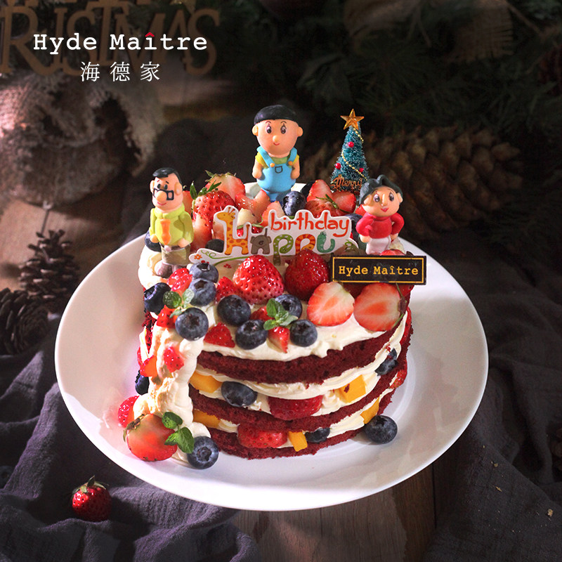 海德家绿野仙踪动物奶油新鲜水果蛋糕儿童卡通成都重庆配送下午茶,淘宝优惠券,粉丝福利购,淘宝优惠卷