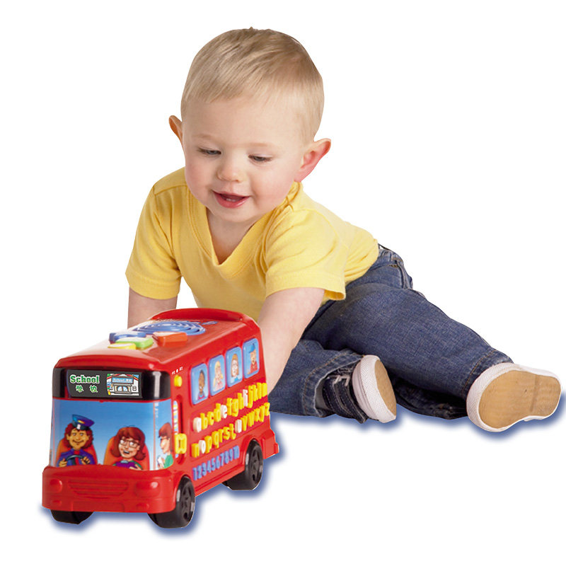 伟易达儿童玩具车学英语早教字母巴士双语早教学习汽车益智玩具 - 图1