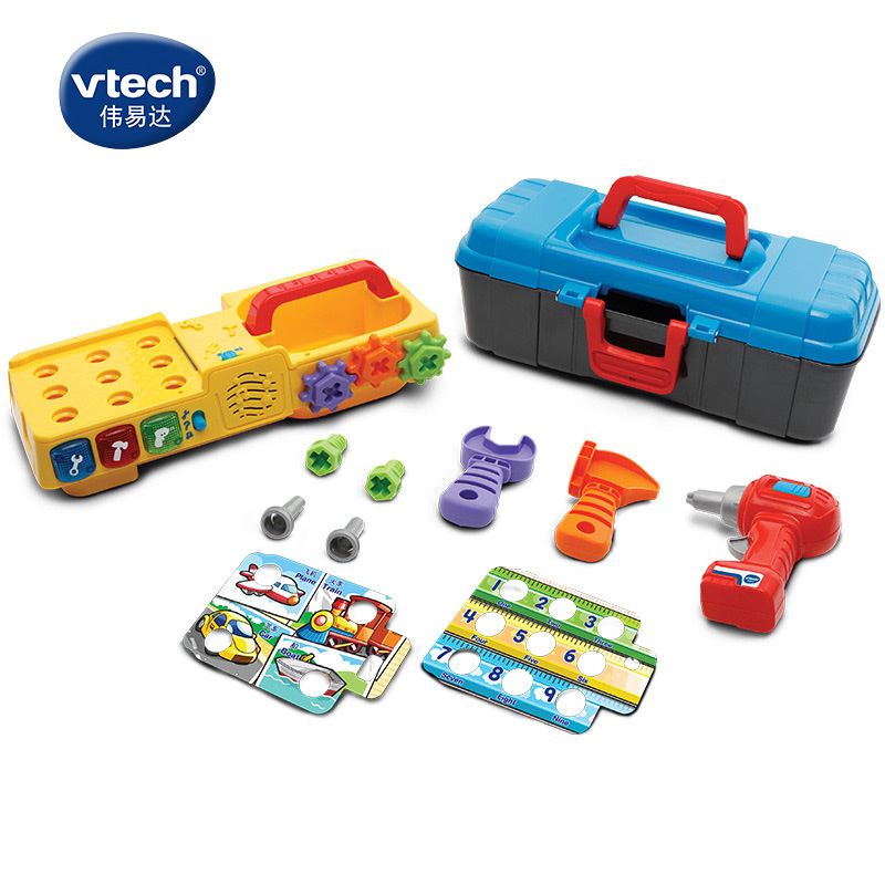 伟易达vtech互动学习工具箱儿童角色扮演玩具过家家男孩双语玩具 - 图2