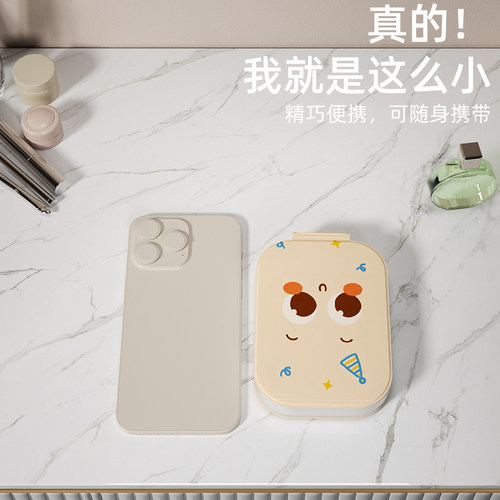 随身便携智能高清带led灯折叠妆小化妆镜网红学生宿舍桌面镜子ins - 图3