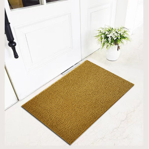 3M6050黄咖黑入户门垫丝圈地毯进门厨房浴室防滑除尘防水塑料地垫 - 图2