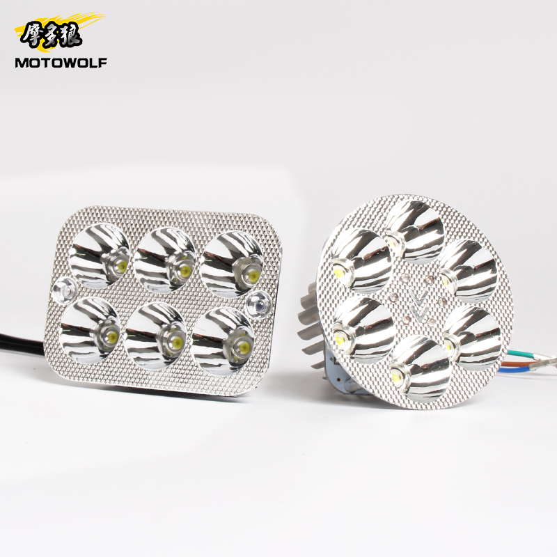 30w内置电动车灯踏板车led大灯超亮射灯流氓灯远近光12vled灯泡 - 图2