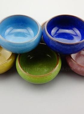 景德镇陶瓷裂纹小笔洗墨蝶国画