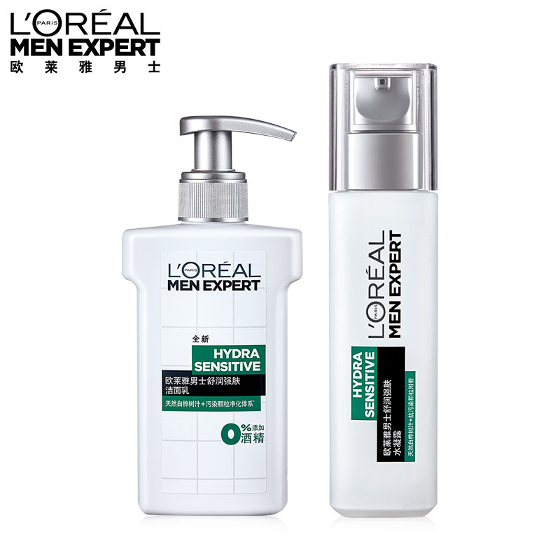 欧莱雅舒润强肤液体150ml洁面乳 欧莱雅男士男士护理套装