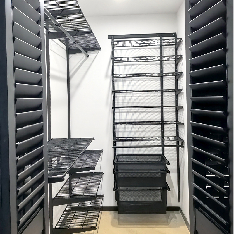 三个房间金属衣柜衣帽间家用碳钢框架diy配件组装L型支架全屋定制 - 图2