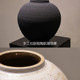 Wabi-sabi style artificial flower ware, handmade coarse pottery, home entrance, B&B decoration, new Chinese-style pottery pot, ceramic vase ornaments